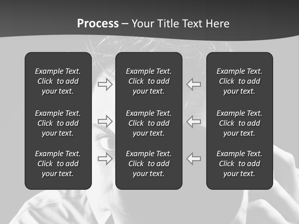 Slr Camera One Person Telephoto Lens PowerPoint Template