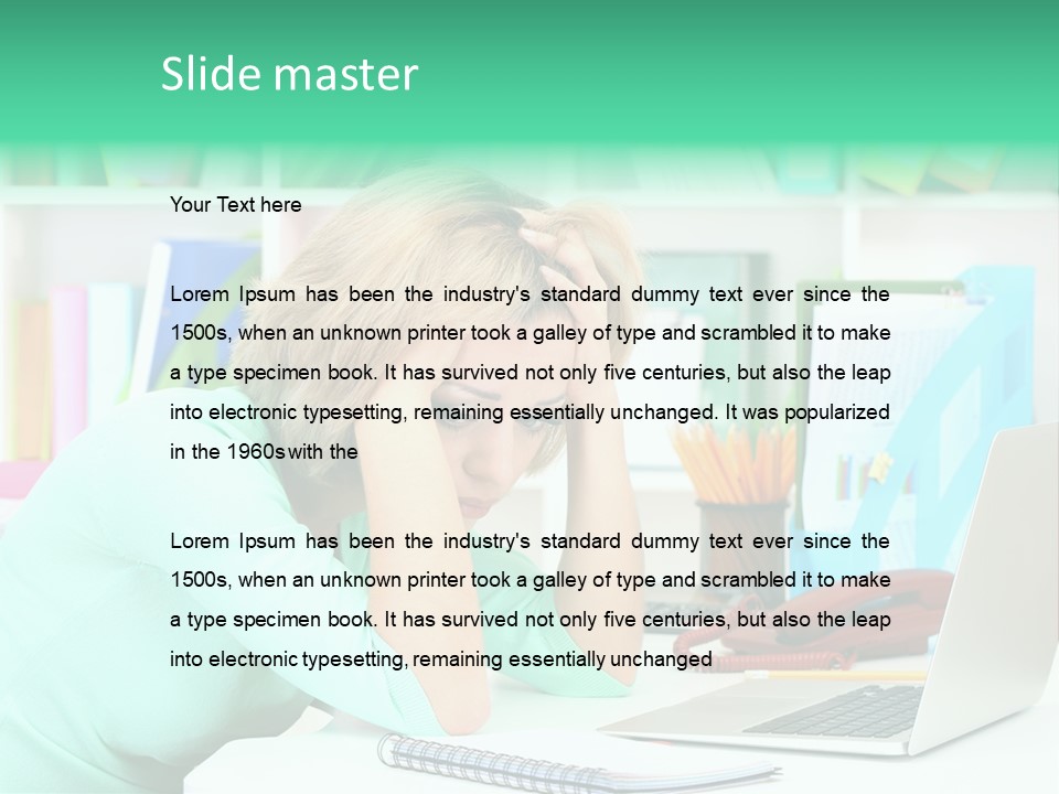 Face Elegant Workplace PowerPoint Template