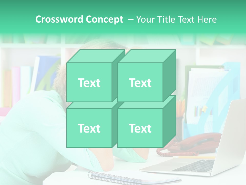 Face Elegant Workplace PowerPoint Template