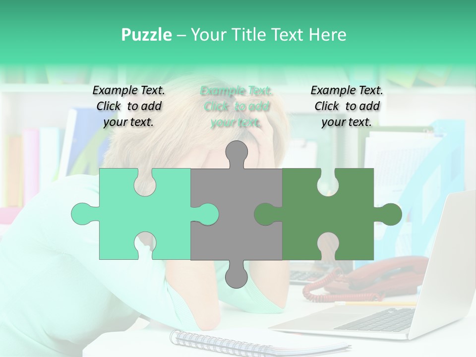 Face Elegant Workplace PowerPoint Template