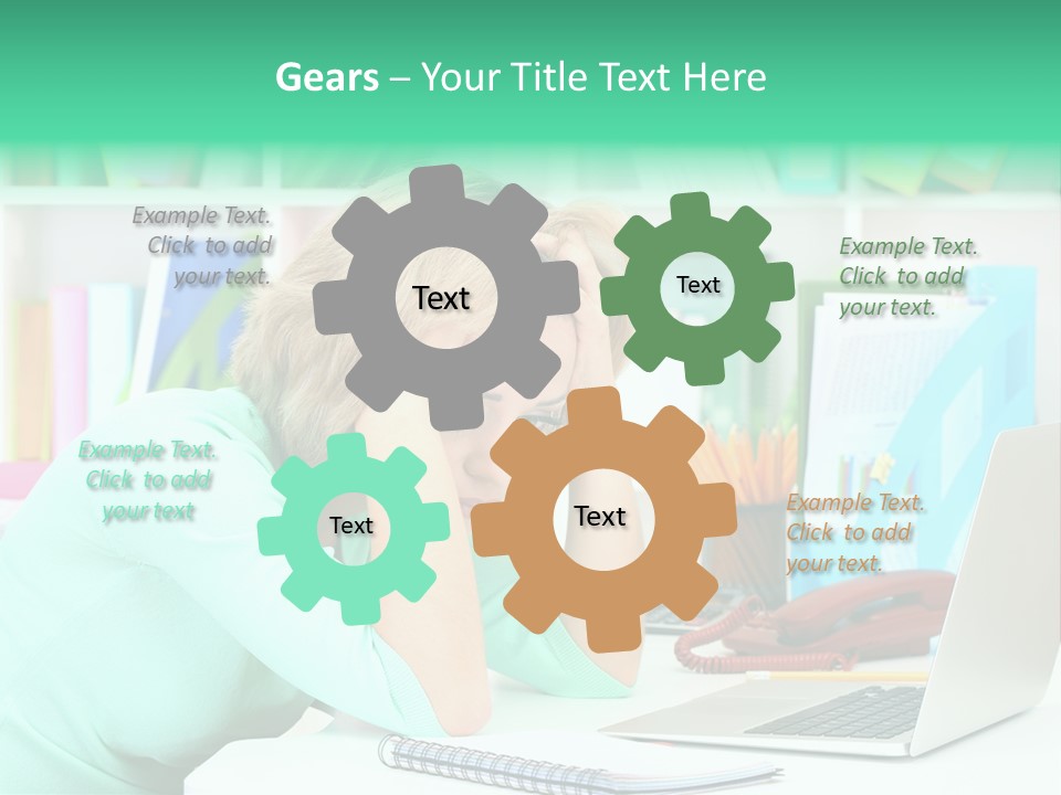 Face Elegant Workplace PowerPoint Template