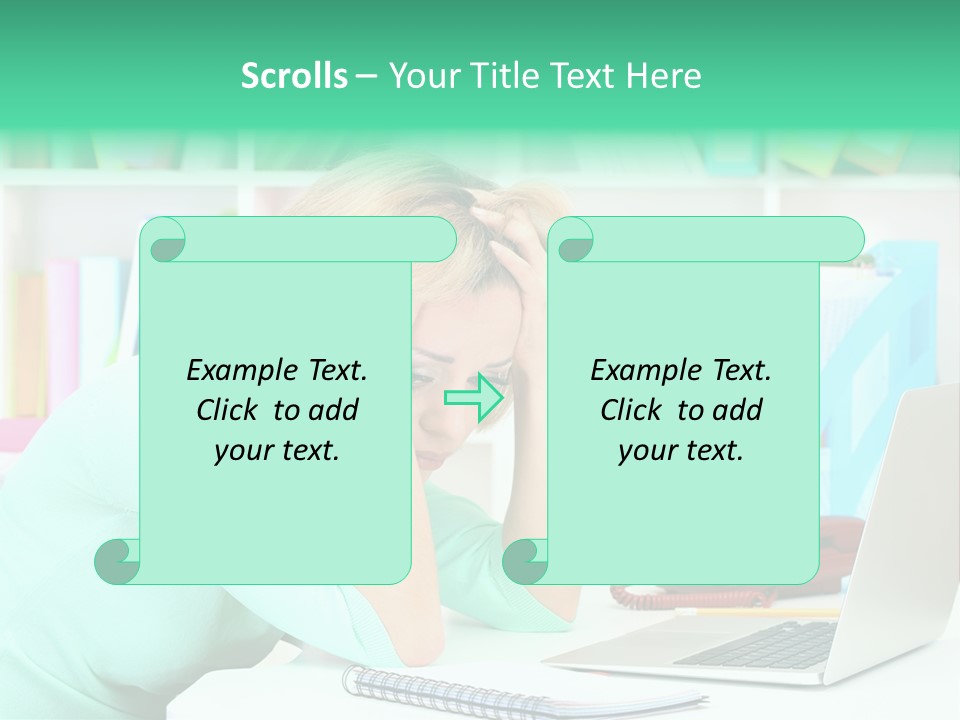 Face Elegant Workplace PowerPoint Template
