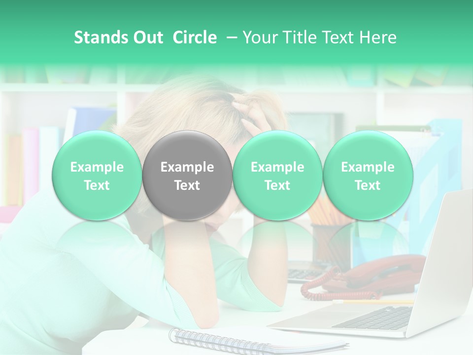 Face Elegant Workplace PowerPoint Template