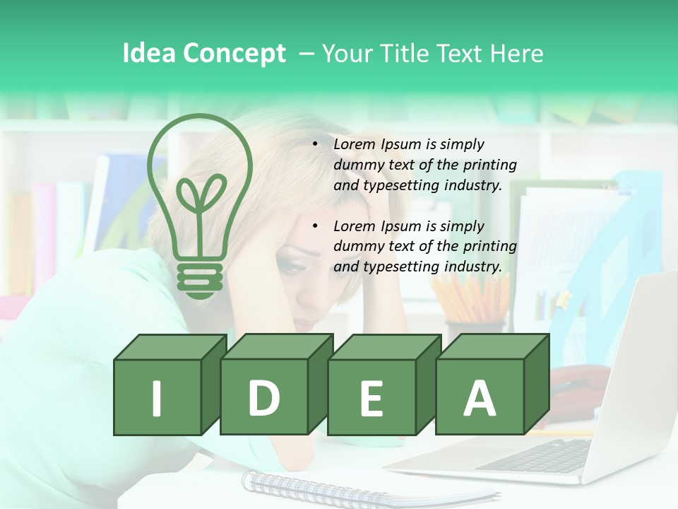 Face Elegant Workplace PowerPoint Template