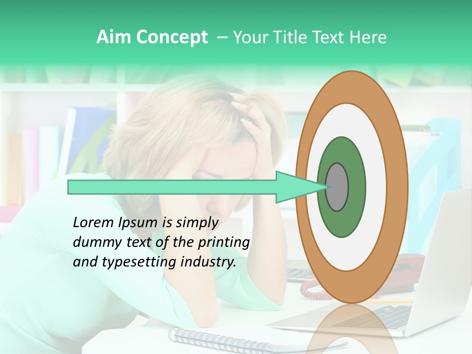 Face Elegant Workplace PowerPoint Template