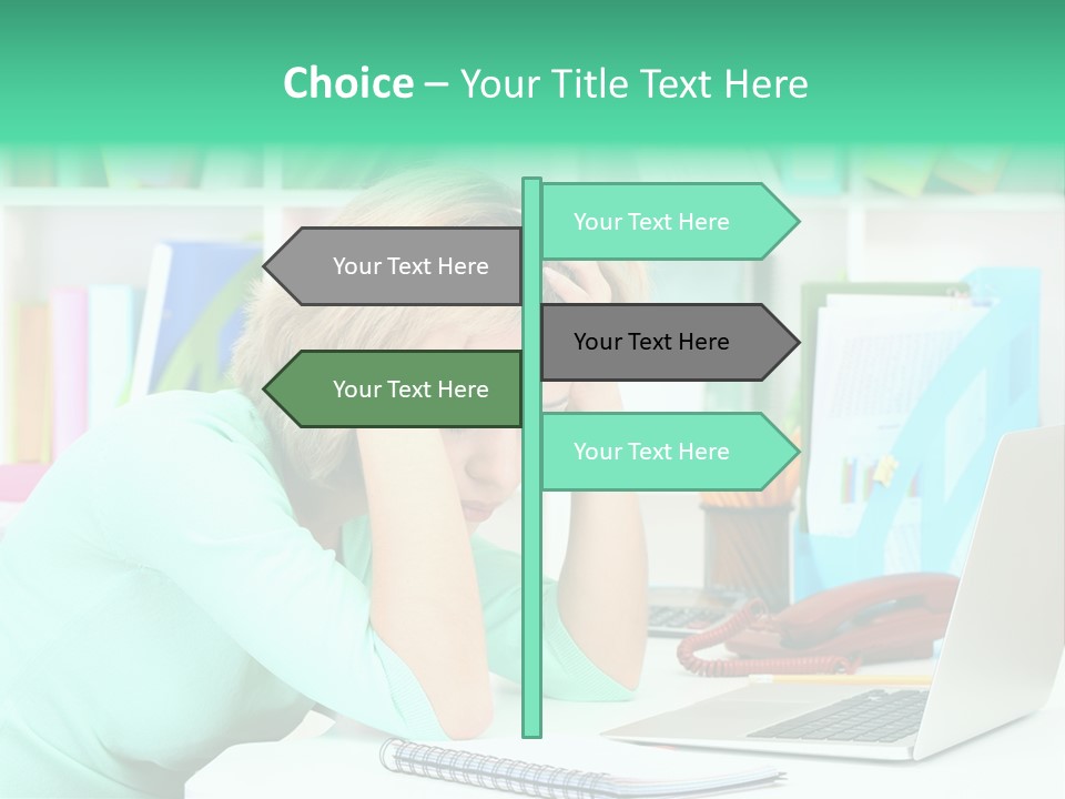 Face Elegant Workplace PowerPoint Template