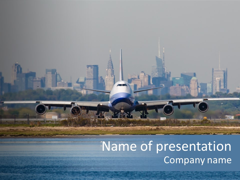 Jfk United States Airliner PowerPoint Template