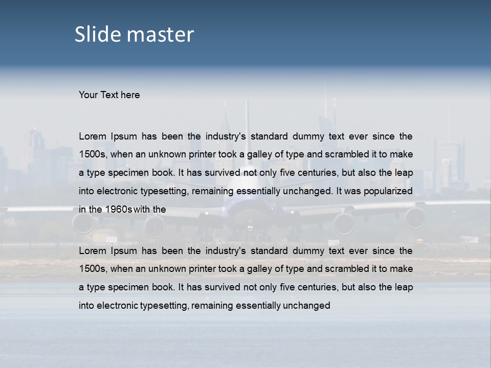 Jfk United States Airliner PowerPoint Template