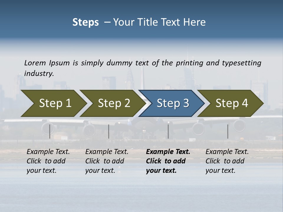 Jfk United States Airliner PowerPoint Template