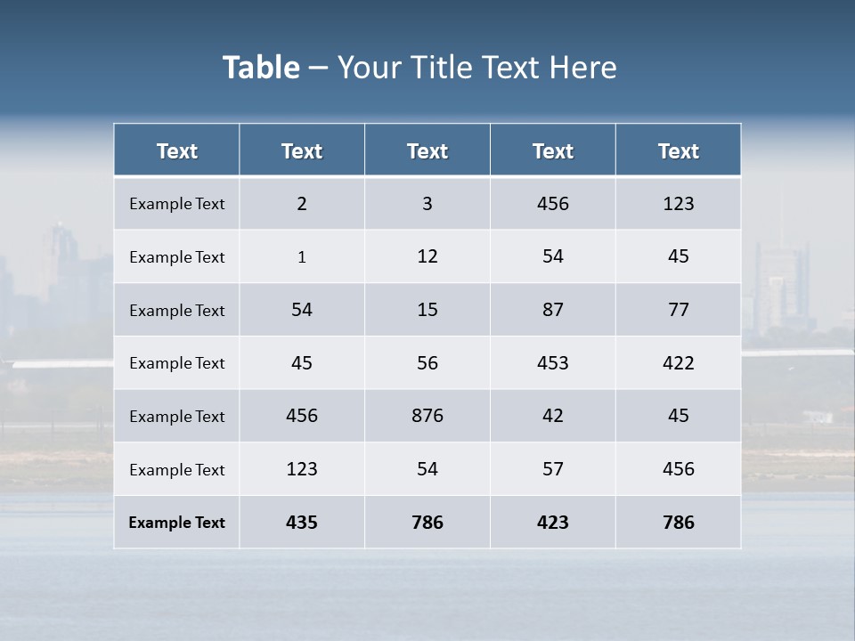 Jfk United States Airliner PowerPoint Template