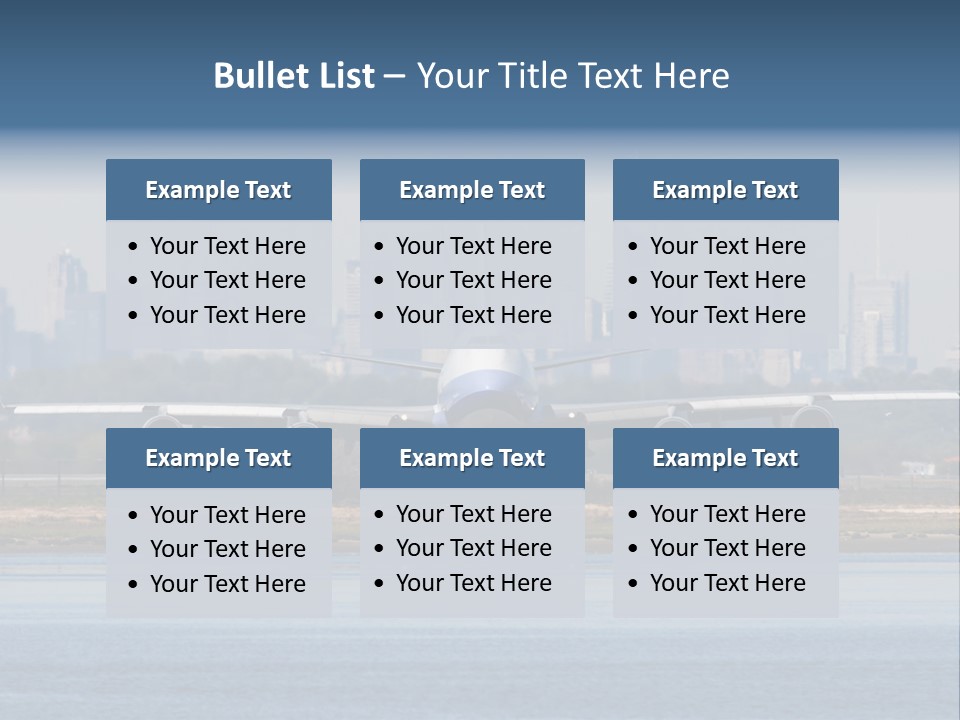 Jfk United States Airliner PowerPoint Template