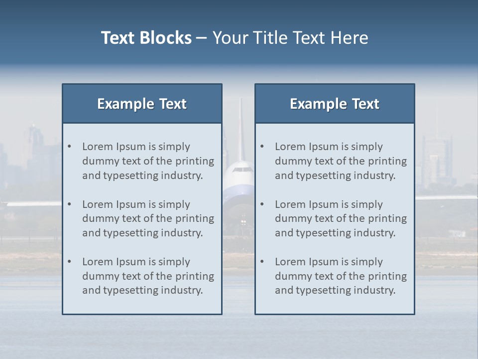 Jfk United States Airliner PowerPoint Template