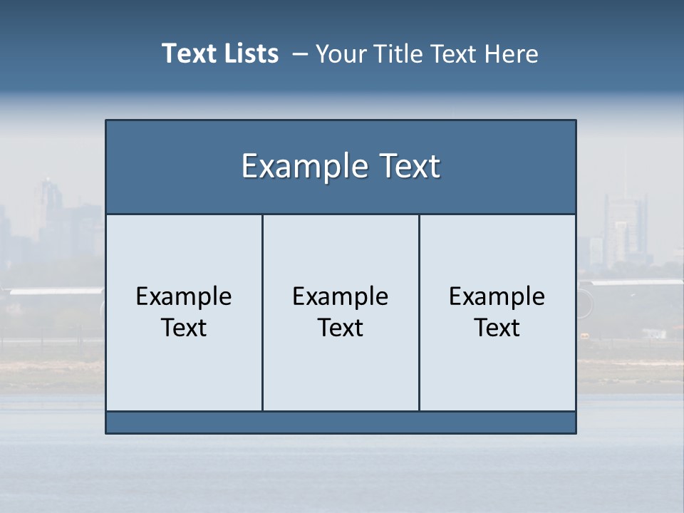 Jfk United States Airliner PowerPoint Template