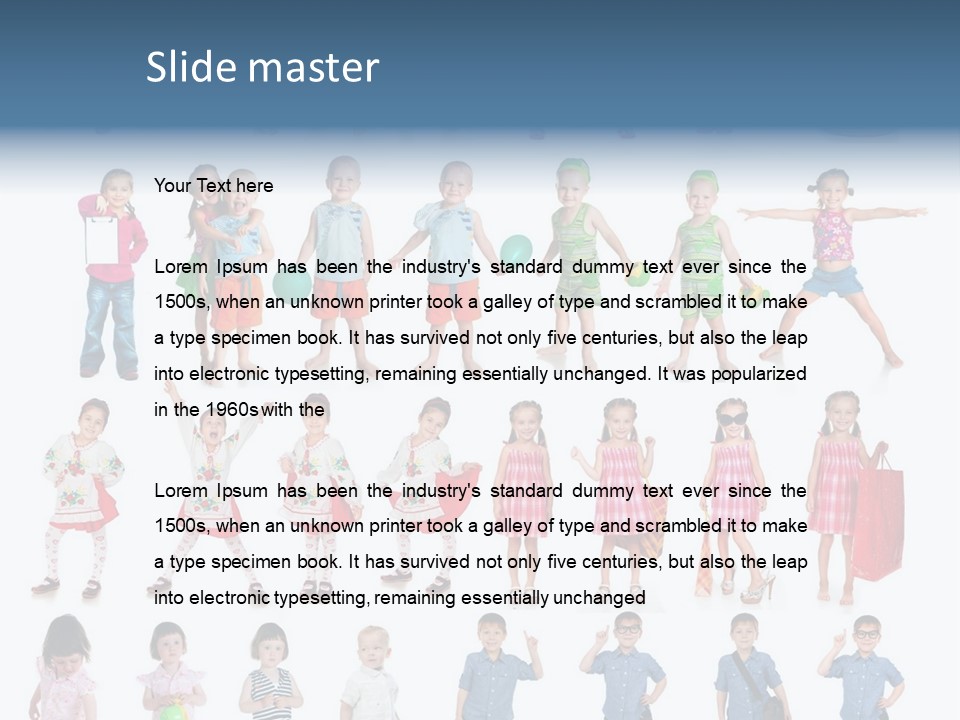 Positive Smile Child PowerPoint Template