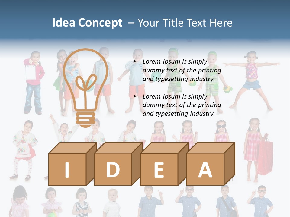 Positive Smile Child PowerPoint Template