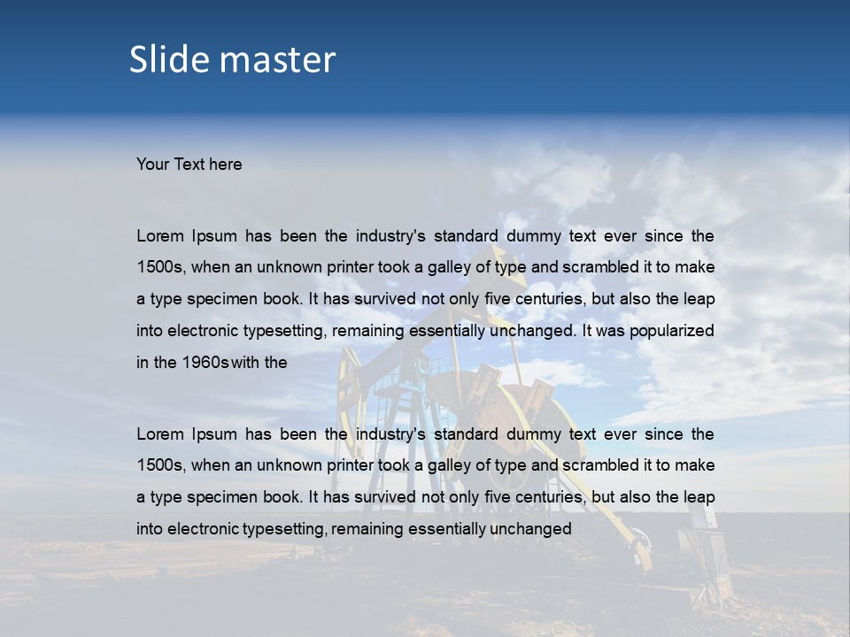 Old Change Rig PowerPoint Template