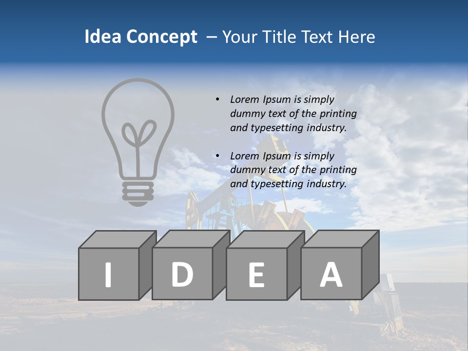 Old Change Rig PowerPoint Template