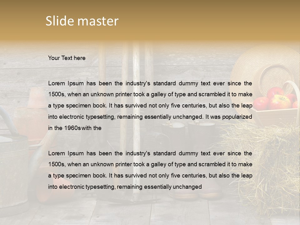 Basket Work Fork PowerPoint Template