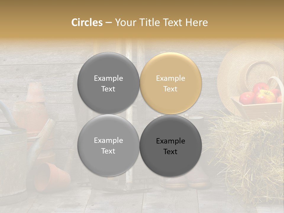 Basket Work Fork PowerPoint Template