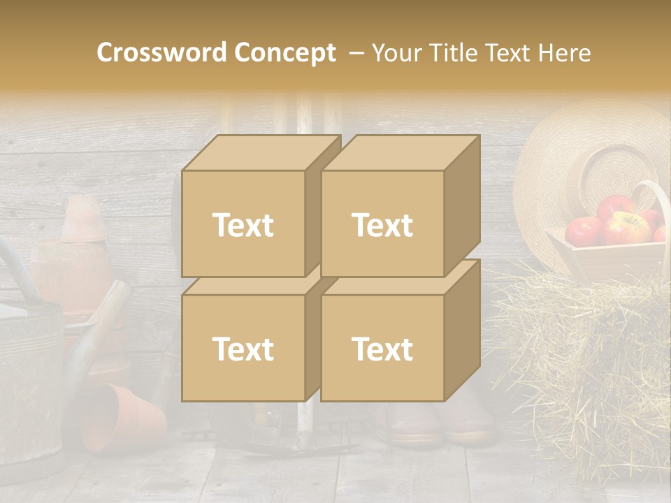 Basket Work Fork PowerPoint Template