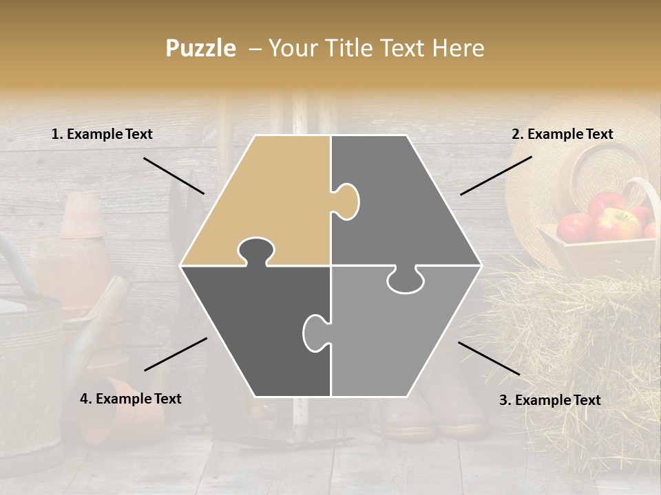 Basket Work Fork PowerPoint Template