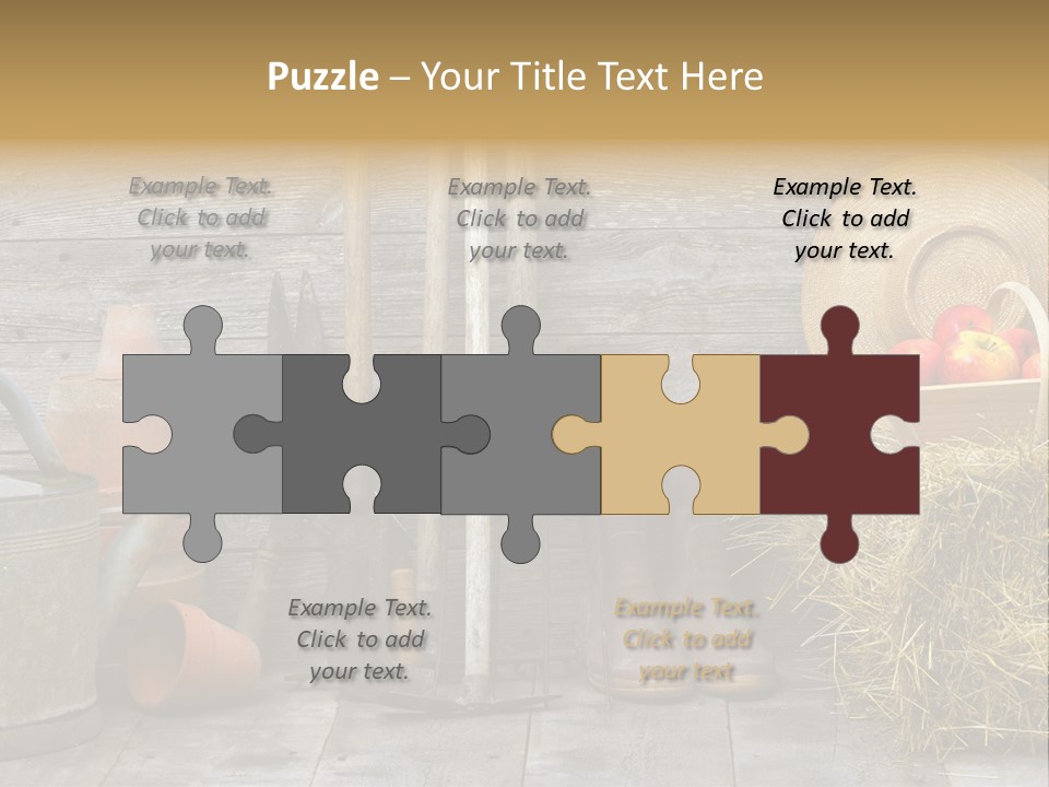 Basket Work Fork PowerPoint Template