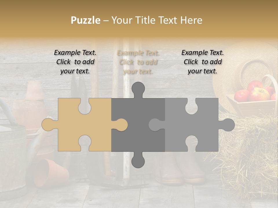 Basket Work Fork PowerPoint Template