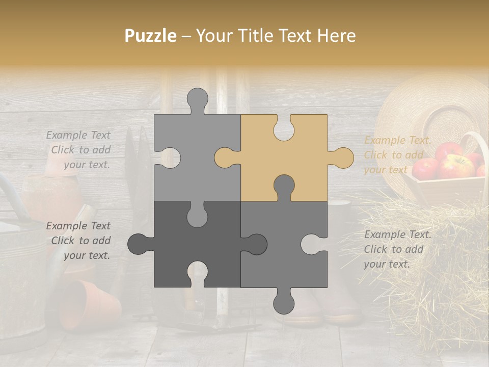 Basket Work Fork PowerPoint Template