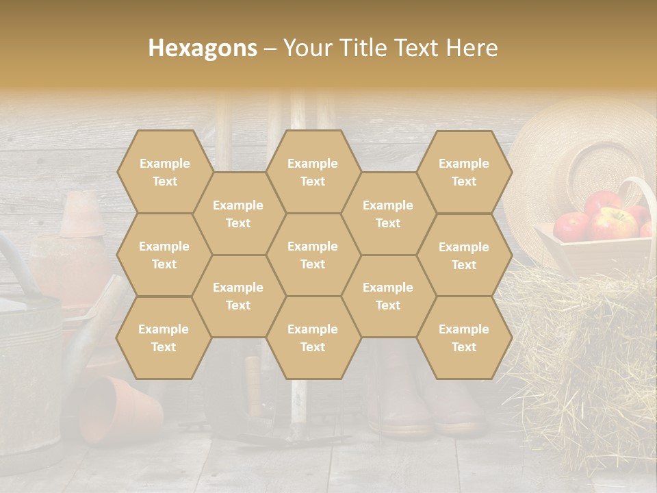 Basket Work Fork PowerPoint Template