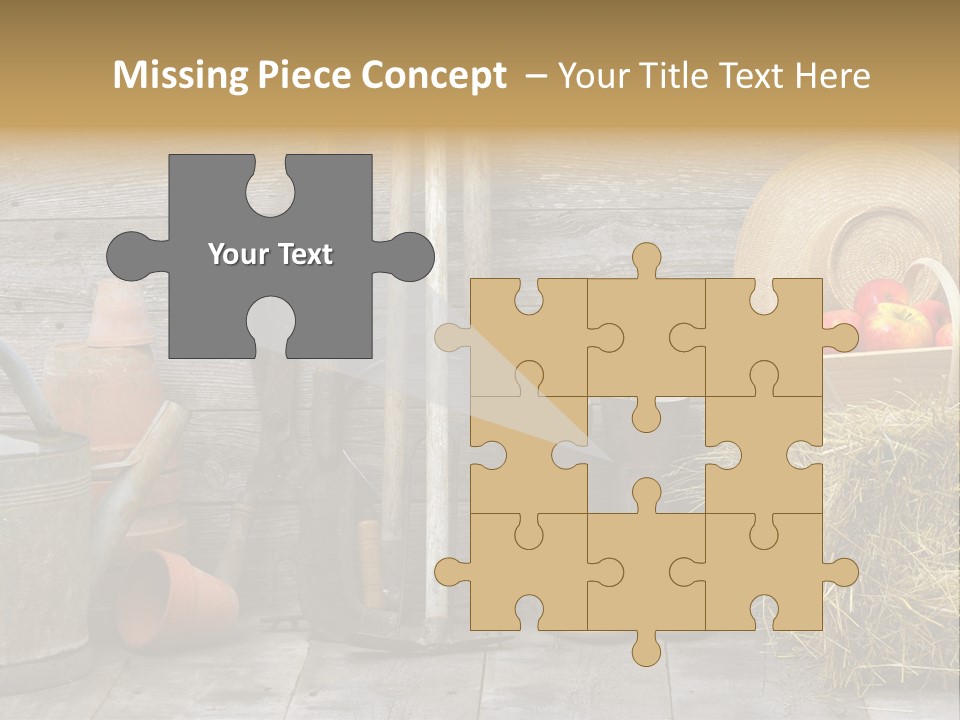 Basket Work Fork PowerPoint Template