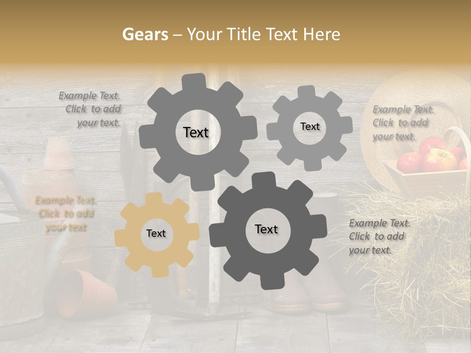 Basket Work Fork PowerPoint Template