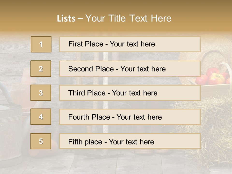 Basket Work Fork PowerPoint Template