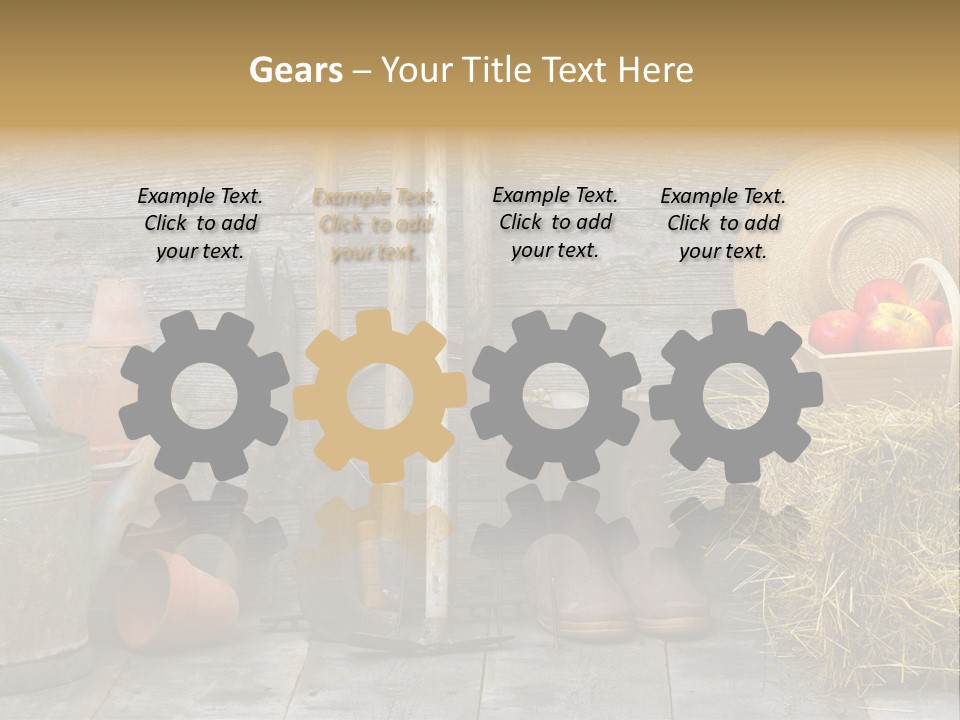 Basket Work Fork PowerPoint Template