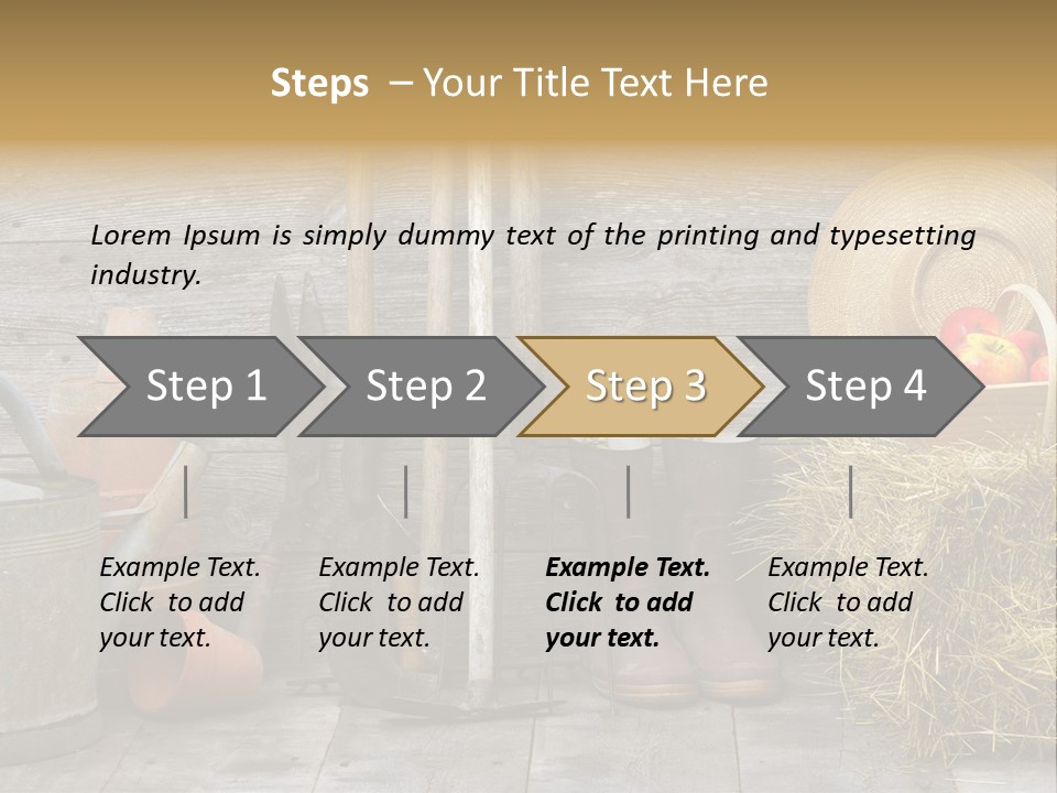Basket Work Fork PowerPoint Template