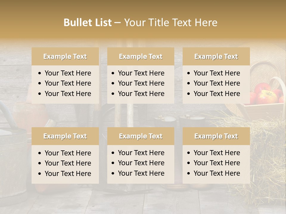 Basket Work Fork PowerPoint Template