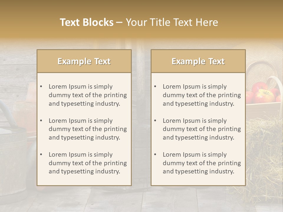 Basket Work Fork PowerPoint Template