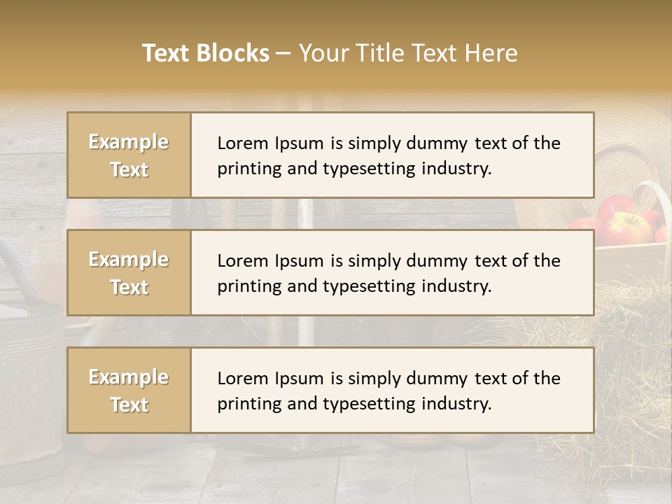 Basket Work Fork PowerPoint Template
