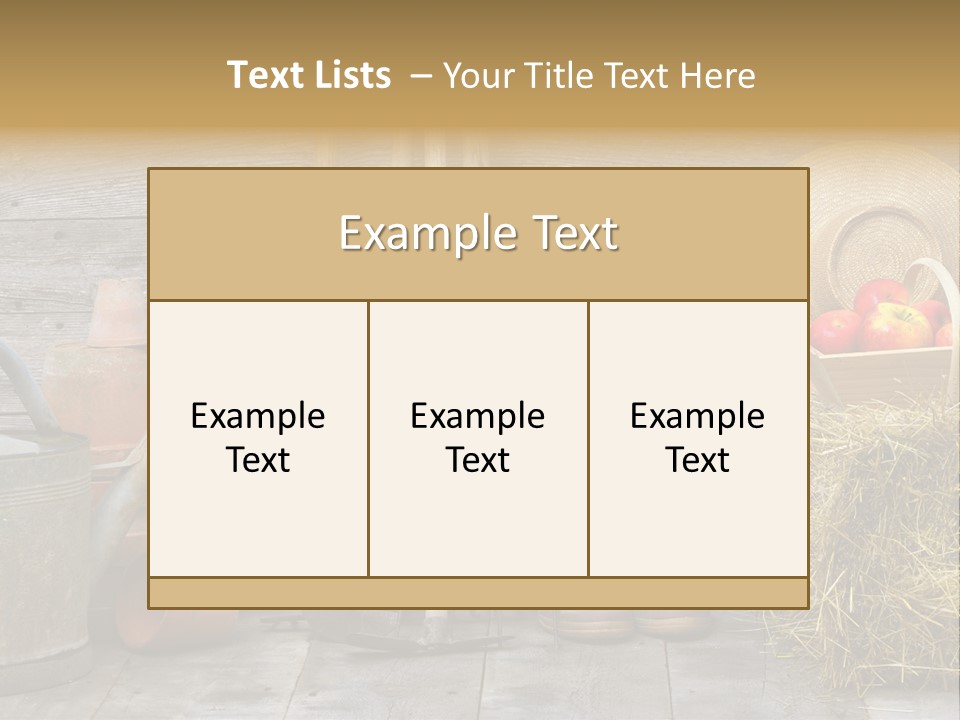 Basket Work Fork PowerPoint Template