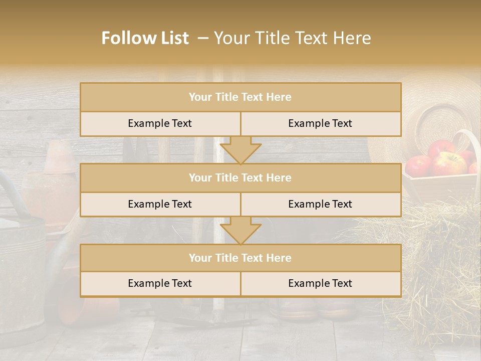 Basket Work Fork PowerPoint Template