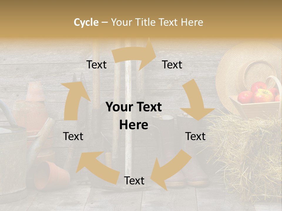 Basket Work Fork PowerPoint Template