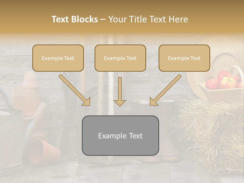 Basket Work Fork PowerPoint Template