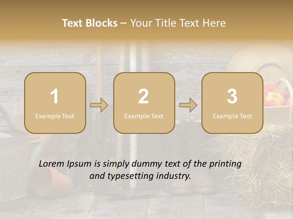 Basket Work Fork PowerPoint Template