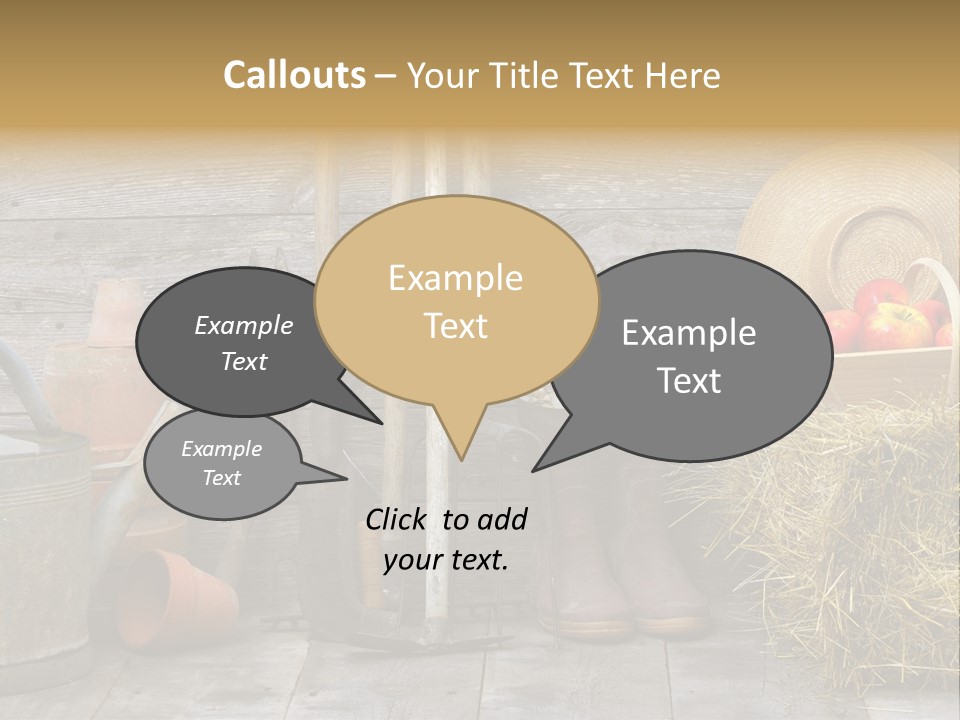 Basket Work Fork PowerPoint Template