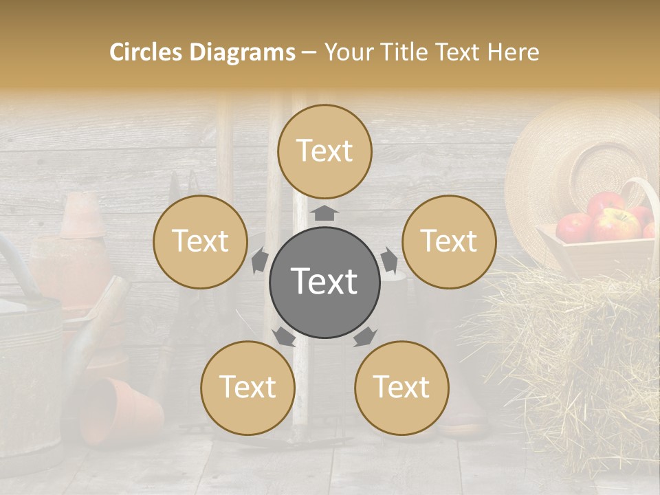 Basket Work Fork PowerPoint Template