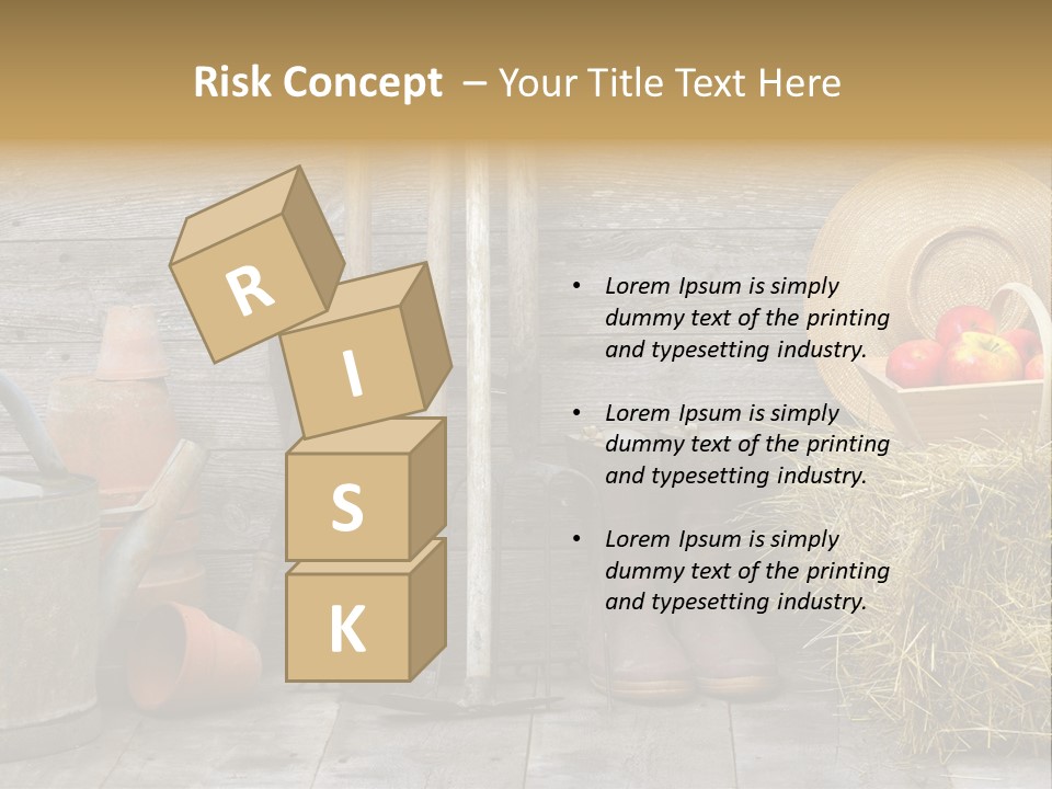 Basket Work Fork PowerPoint Template