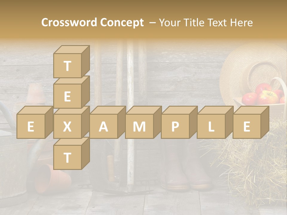 Basket Work Fork PowerPoint Template