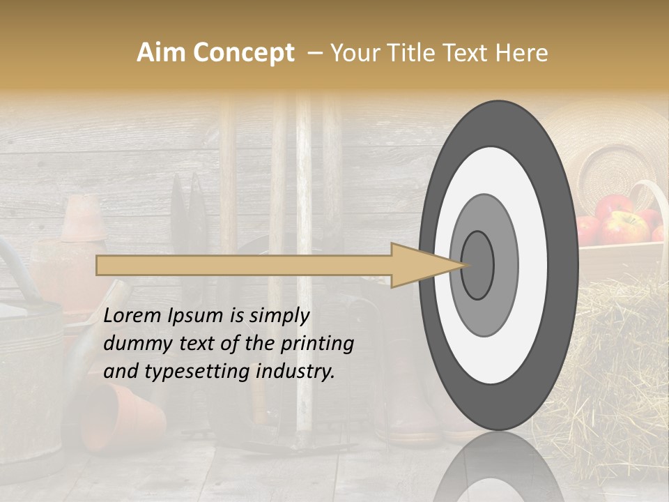 Basket Work Fork PowerPoint Template