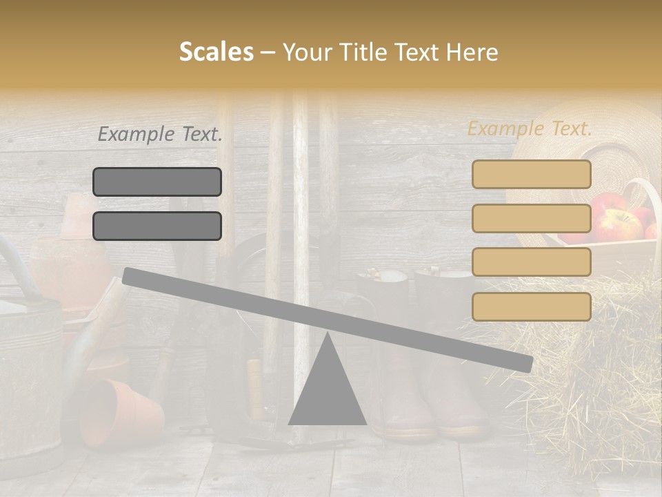Basket Work Fork PowerPoint Template