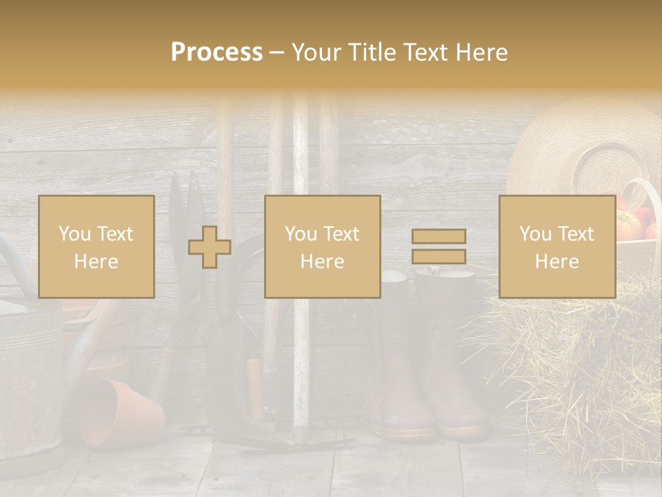Basket Work Fork PowerPoint Template