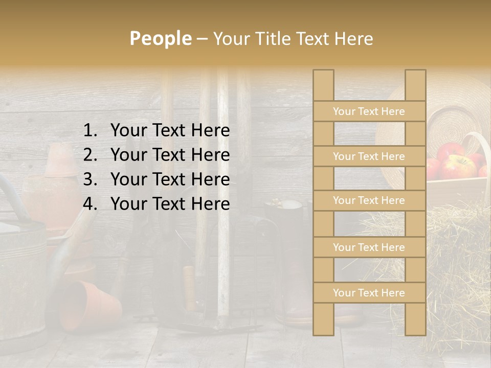 Basket Work Fork PowerPoint Template